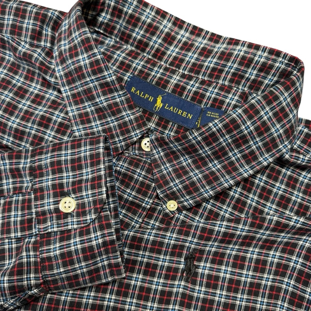 Ralph Lauren Men’s 2XLT Plaid Cotton Long Sleeve Button-Down‎ Shirt